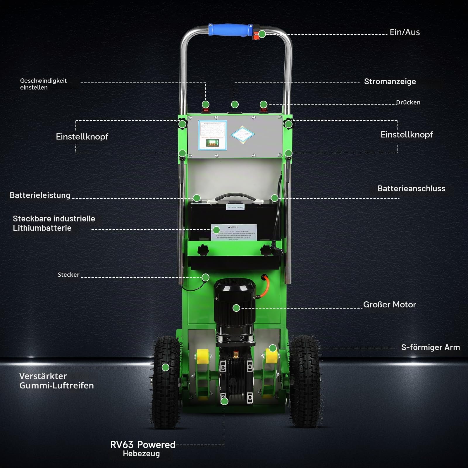 Elektrischer Treppensteiger mit Einer Kapazität von 400 kg, robuster Treppensteiger mit 2 Seilen, trägt schwere Gegenstände mühelos auf und ab Treppen, für Möbel, Logistik, Lager