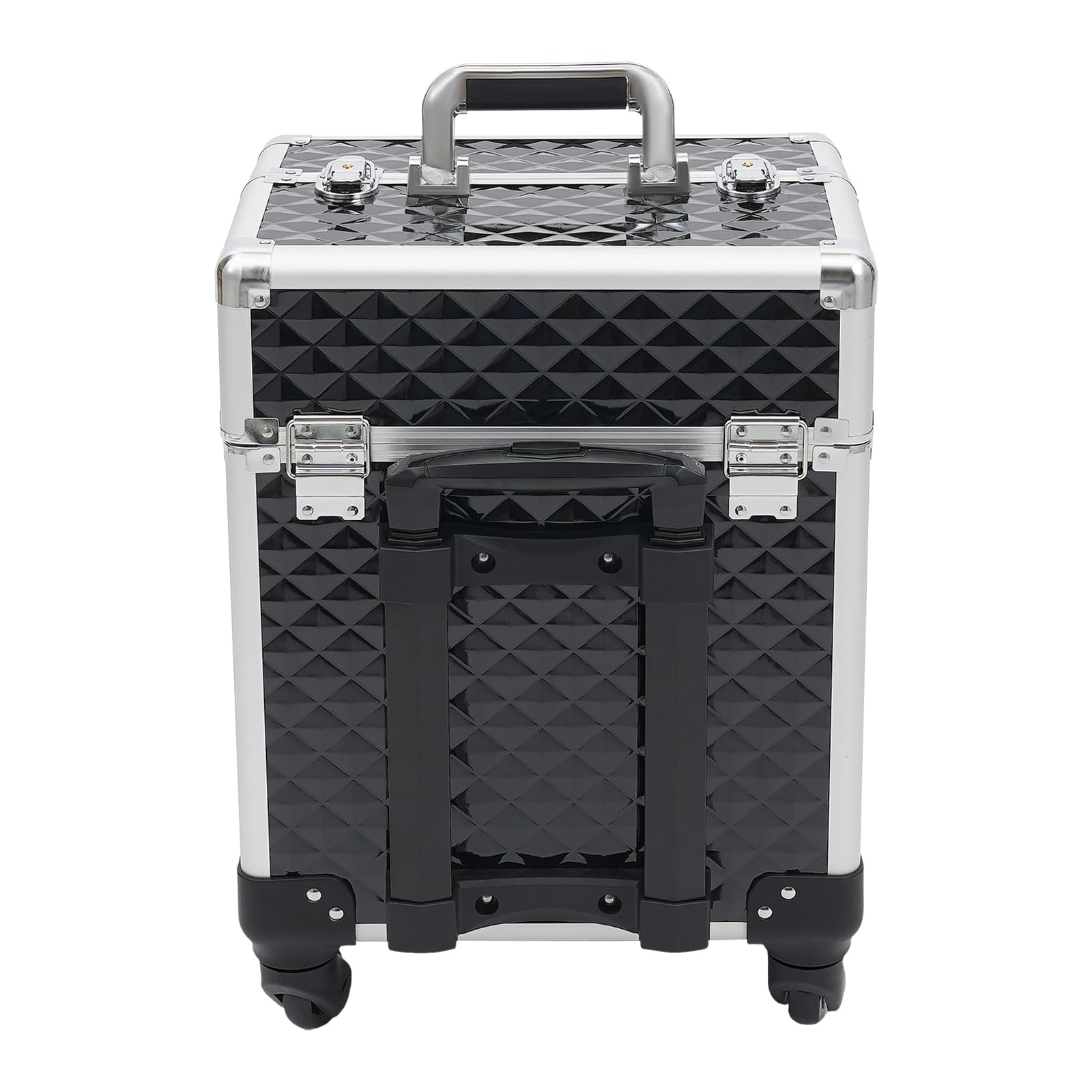 Kosmetikkoffer Groß Make Up Koffer Kosmetik Hartschale Beauty Case Schmuck Rollender Schminkkoffer mit Trolley multifunktionaler großer Aufbewahrungskoffer für Make-up Nägel und Friseurbedarf