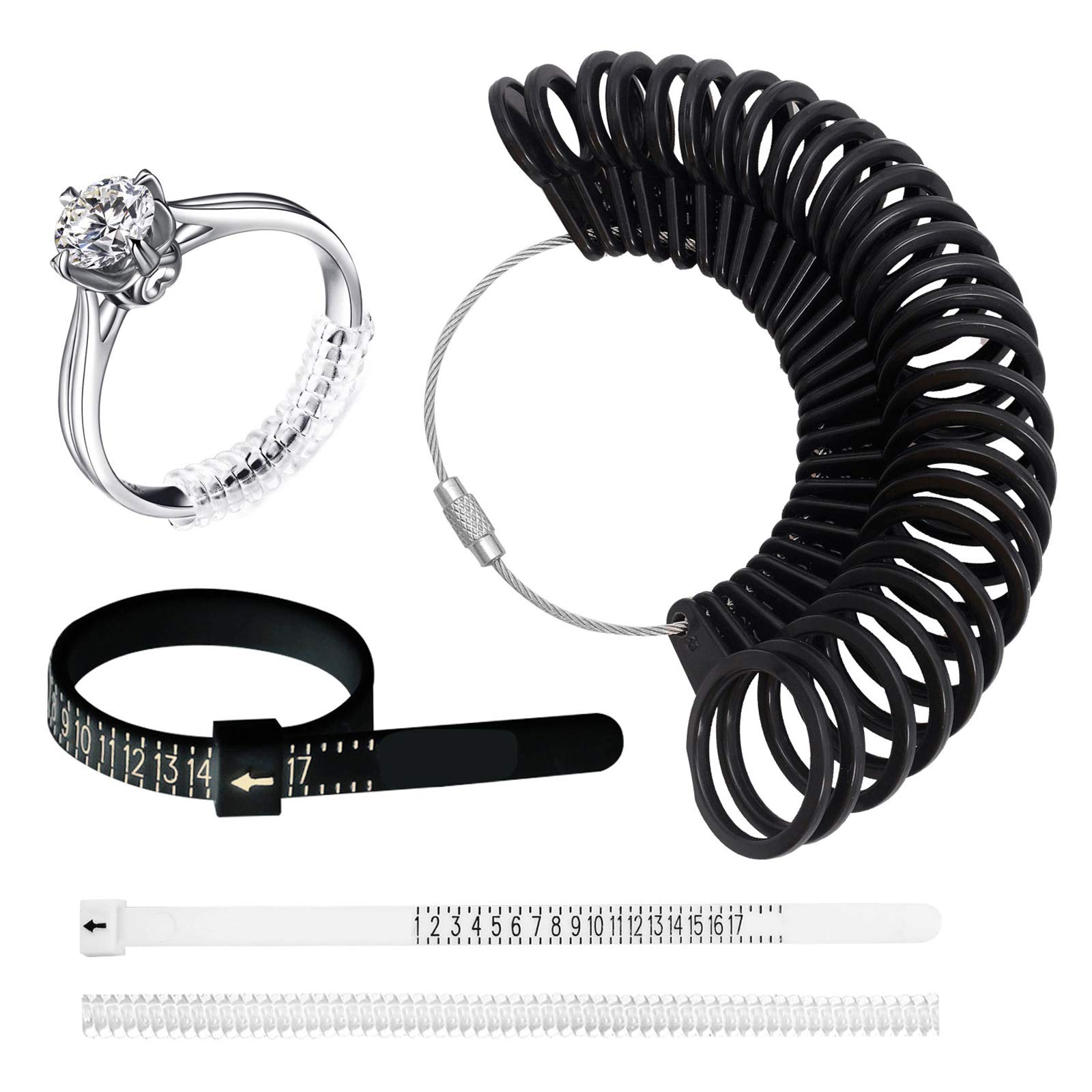 Buy Ring Sizer,Professional Ring Sizer Measuring Tool,Plastic Ring