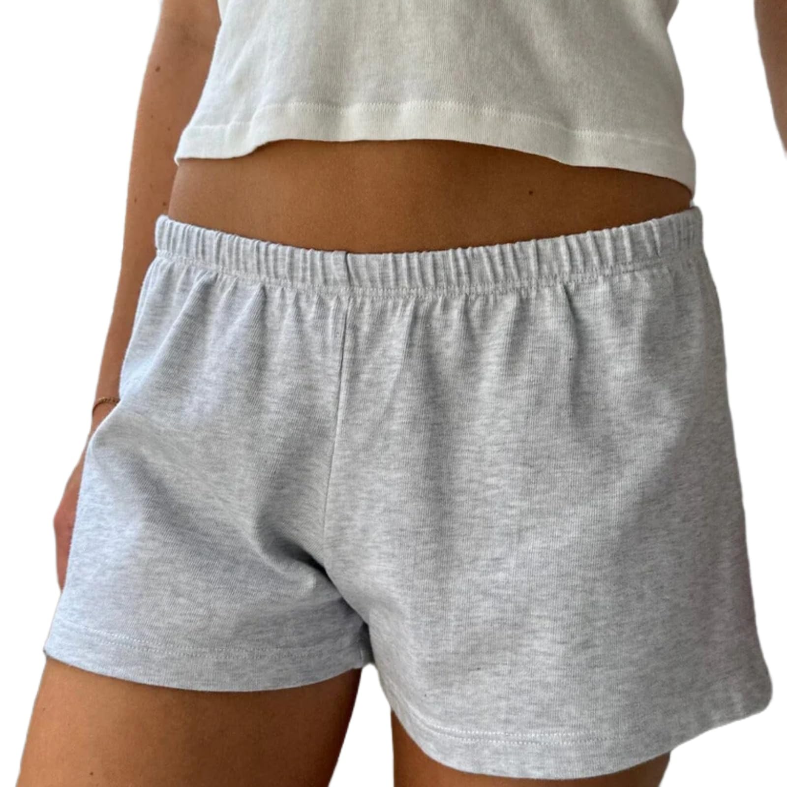 Comfy Pajama Shorts Women Low Rise Lounge Floral Elastic Waist Micro Boxers Shorts Cute Sleep (Pj) Bottoms-image-39