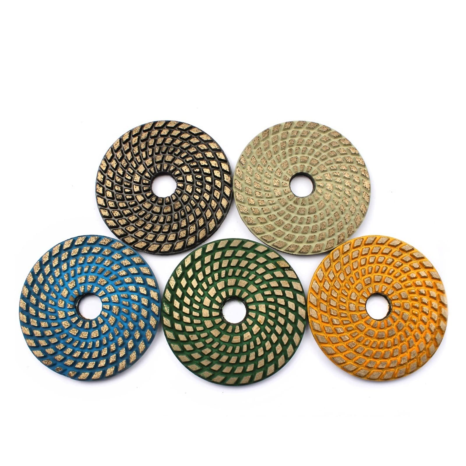 4quot;Disco abrasivo for suelo de hormigón Almohadilla de pulido de enlace de metal sinterizado 100 mm Pulido húmedo seco for abrasivo de hormigón fangzi (Size : 100)