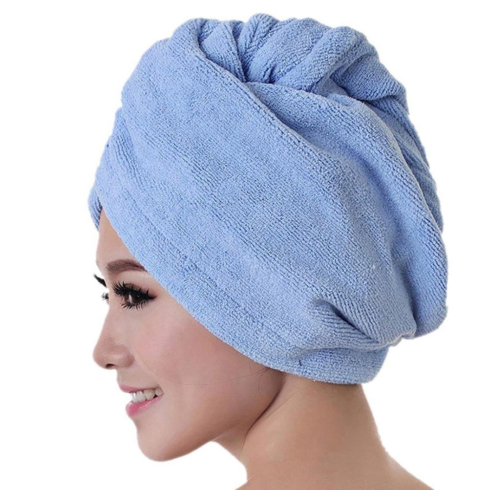 matumou Hair Turban Breathable Strong Absorbent Microfiber Hair Drying Towel for Bathroom Hair Turban