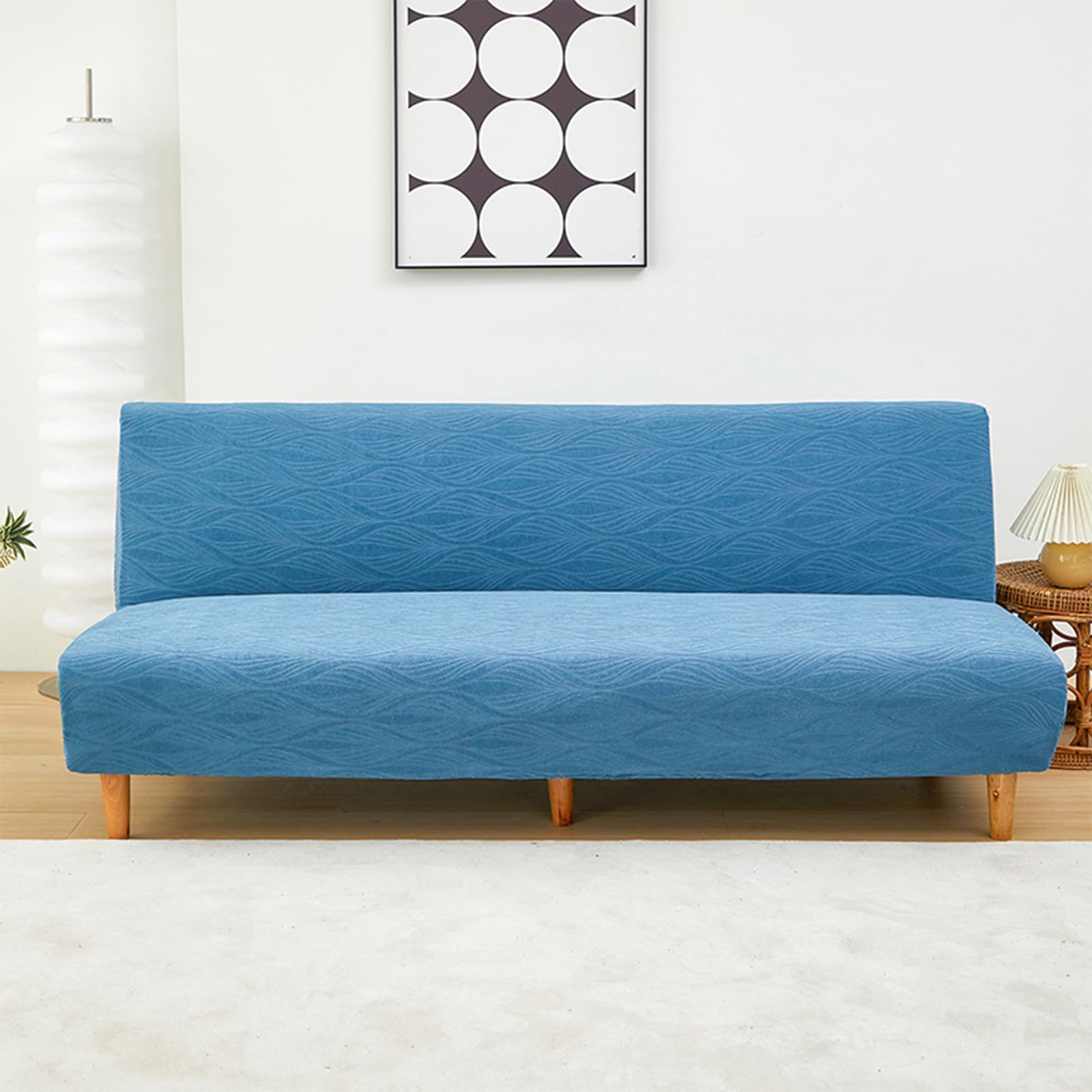 Housse futon imperméable pour protéger un canapé sans accoudoir des taches et animaux