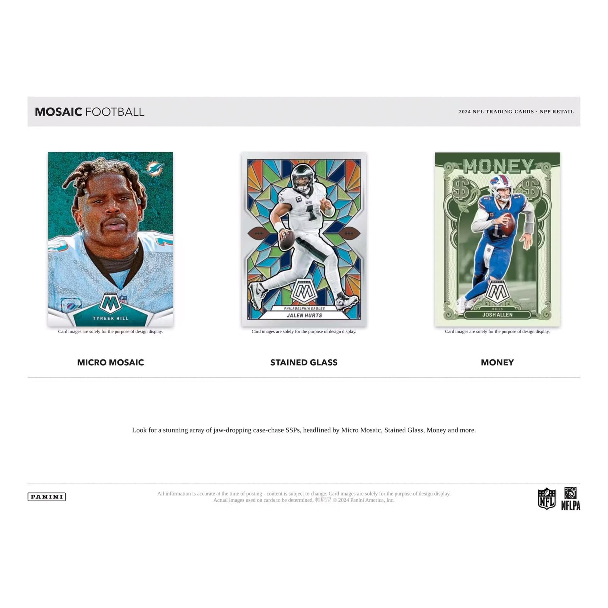 2024 Panini NFL-Mosaik-Fußball-Sammelkarten Blaster-Box