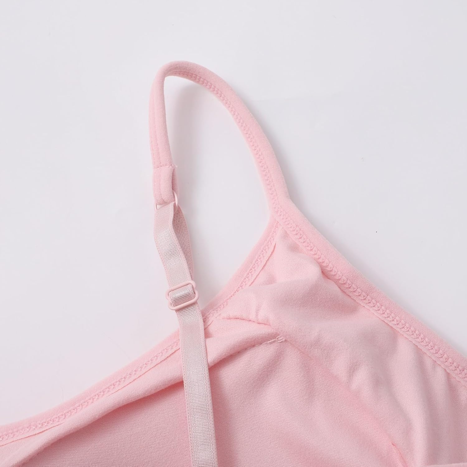 Camisole with Built in Bra for Women - V neck Plus Size Adjustable Spaghetti Strap Tank Tops Loose Fit Undershirts image 6