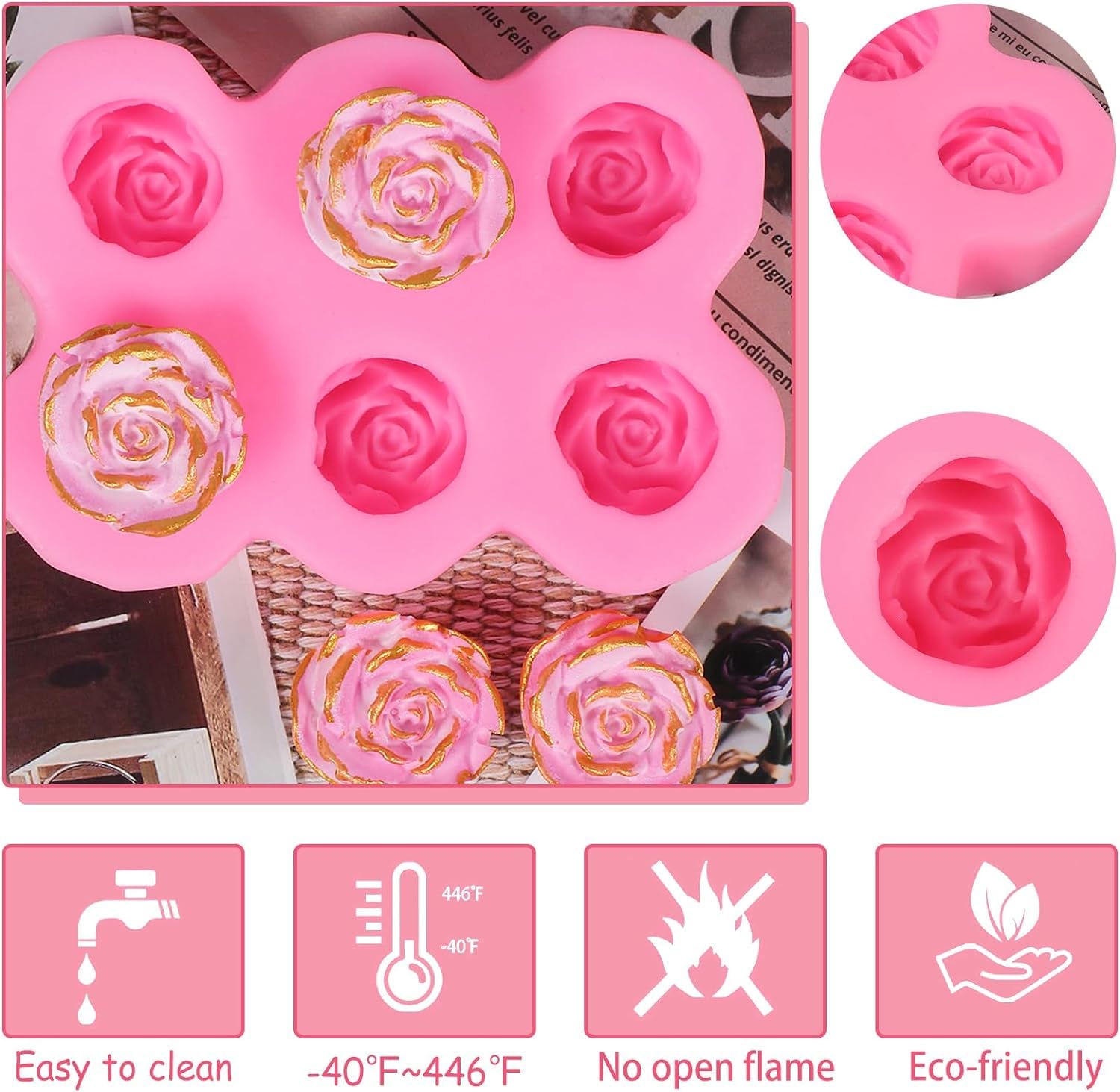 Stampo per torta in silicone a forma di coniglio 3D Mousse a 6 cavità Dessert Cottura Stampo per coniglietto Stampo per cioccolato Bakeware Pasticceria Decorazione Stampi fai da te – acquista a