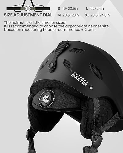 Miniatura 3 de OutdoorMaster Kelvin - Casco de esquí - Casco de snowboard para hombres mujeres y jóvenes