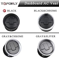 Vista 26 de TQPONLY Calentador de CA para salpicadero, conducto de aire, rejilla de ventilación (negro) compatible con Ford F150/2006-2008 Lincoln Mark LT