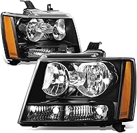 Vista 11 de Auto Dynasty - Conjunto de faros compatible con Chevy Tahoe Avalanche Suburban 2007-2014 1500 2500, lámparas de halogéno de repuesto para lado