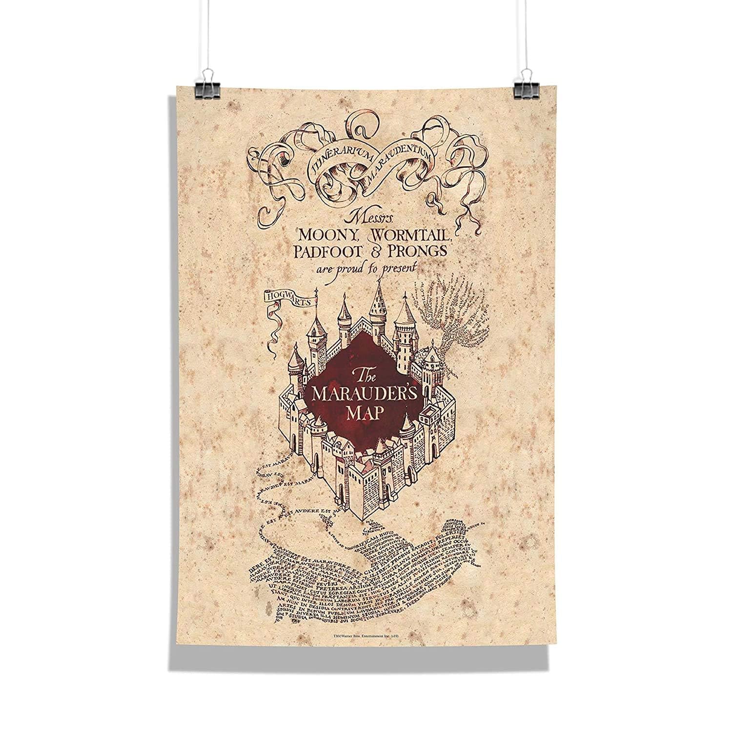 Epic Stuff - Licensed by Warner Bros. USA Harry Potter Marauders Map Poster Set Without Frame (INDIA, Multicolour, Medium)