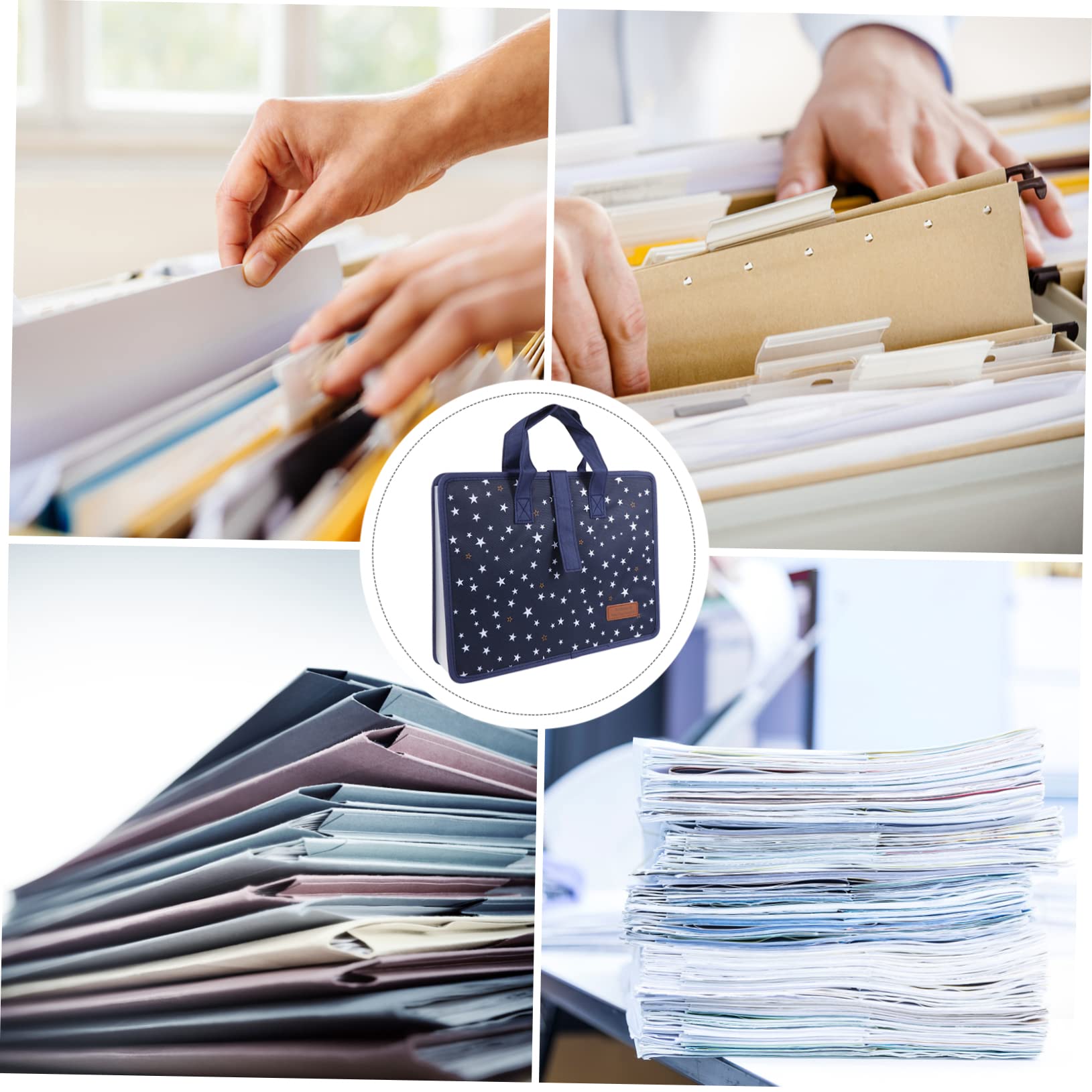 OSALADI Borsa Documenti Multi Layer Oxford Organizer per Archiviazione File per Ufficio e per Studenti Insegnanti e Professionisti