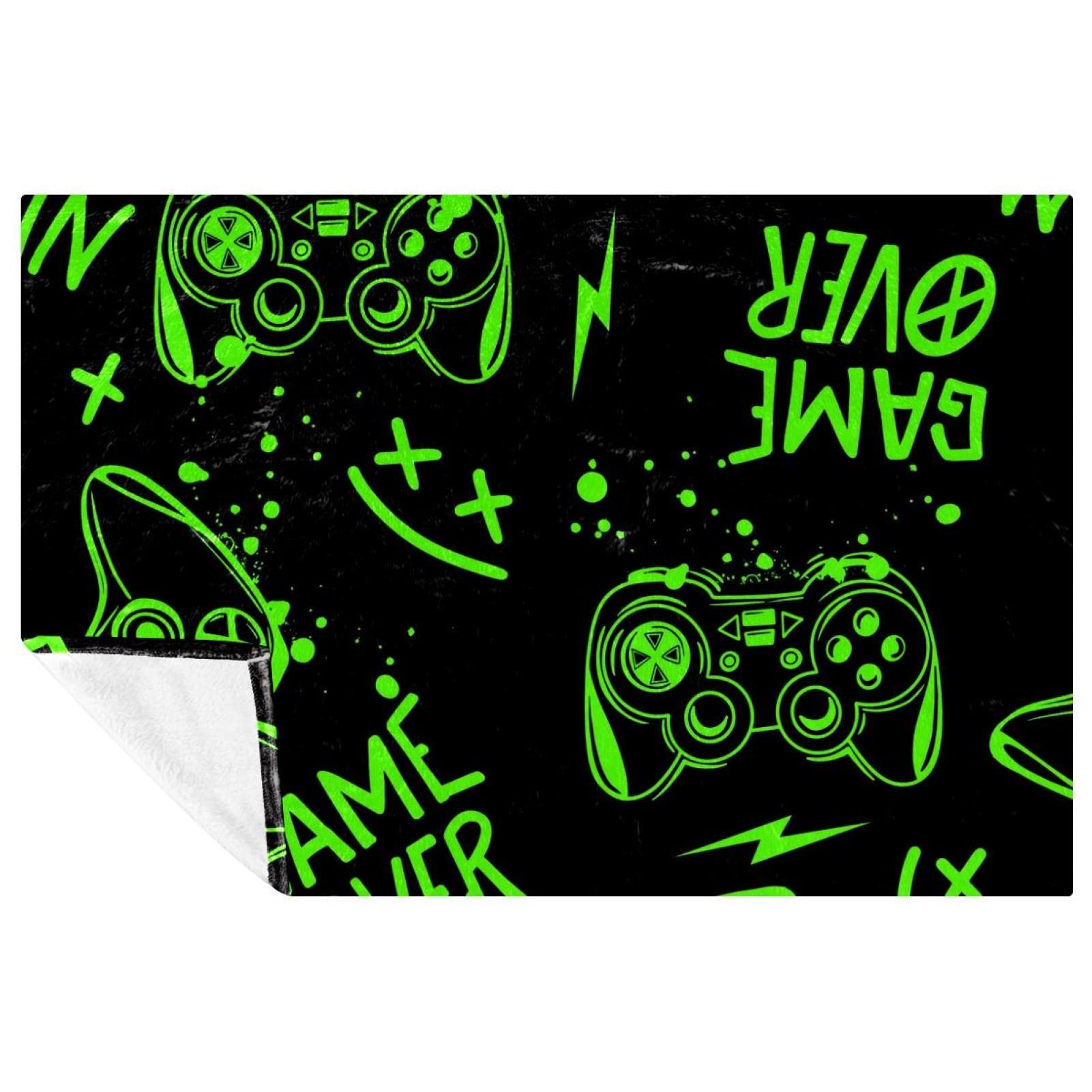 Couverture douce joystick motif fait main pour cadeau lit et voyage