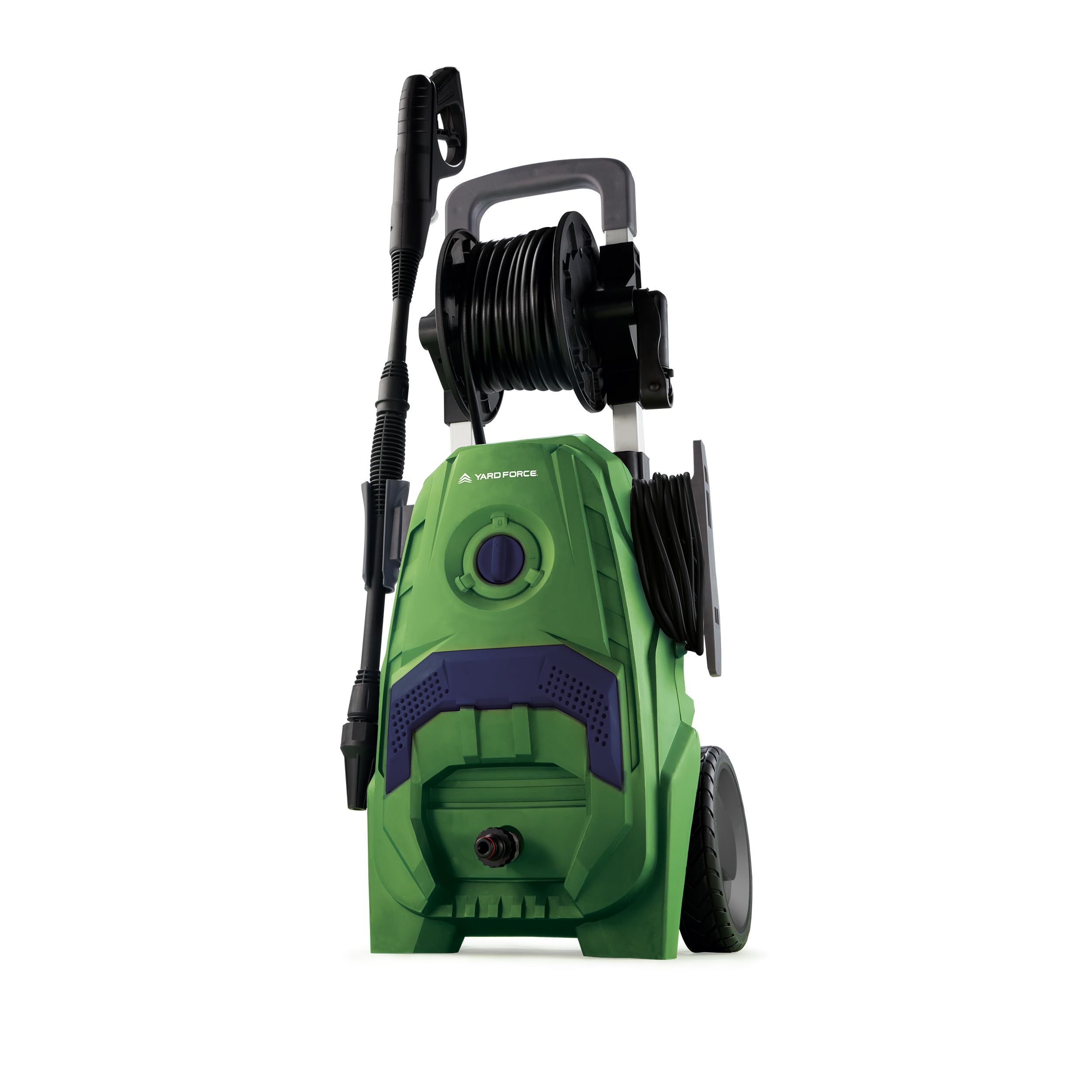 Yard Force EW U15 2000W High Pressure Washer – 150 Bar Powerful Jet Clean, 450 L/H Flow, Telescopic Handle & Wheels, On‑Board Storage, Hose Reel & Complete Accessory Kit for Car, Patio & Driveway