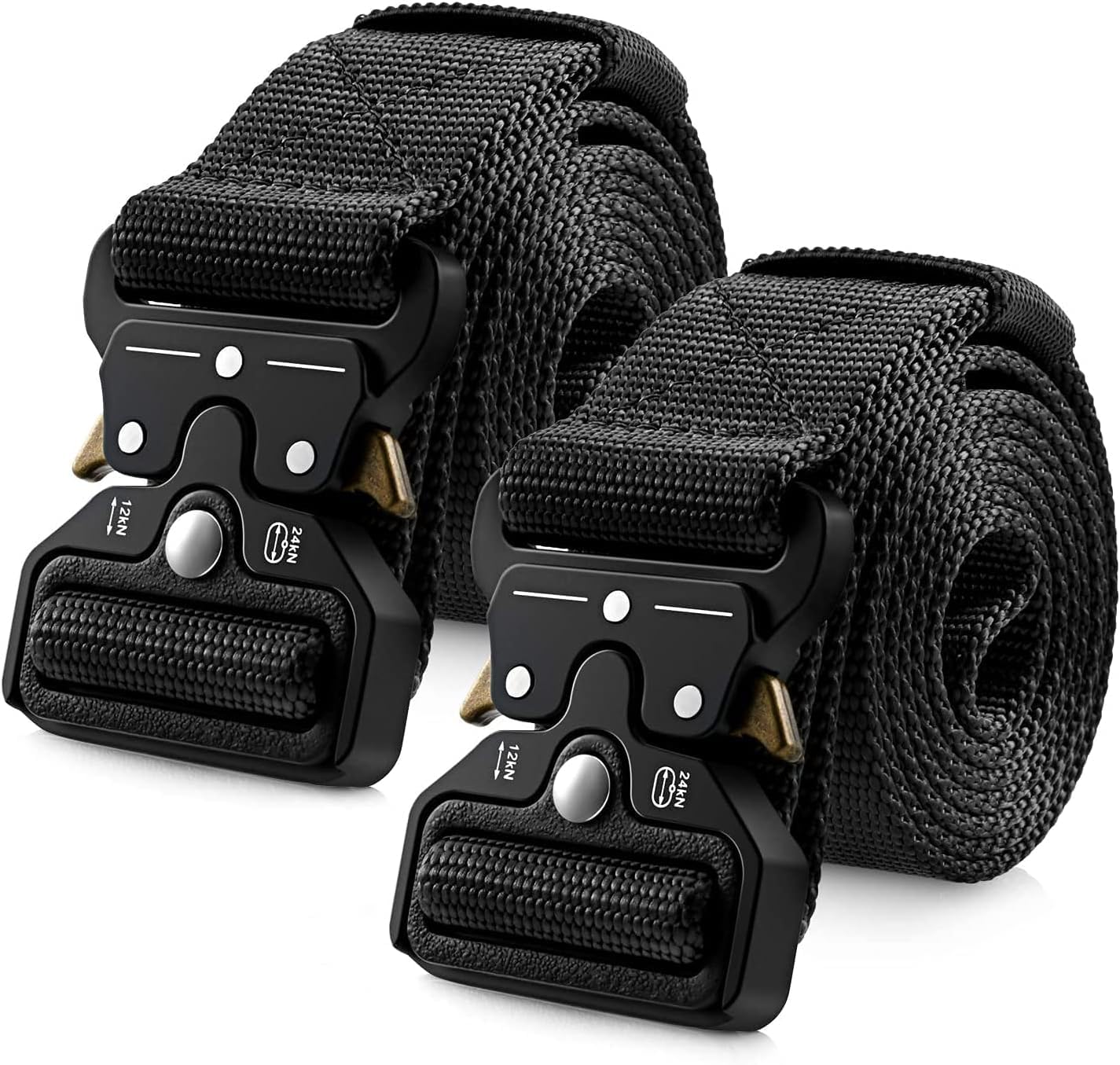 TERRIFI Nylon Waist Belt, Equipment Nylon Belt, for Men Heavy Duty Canvas Outdoor Webbing Belt with Heavy Duty Quick Release Buckle