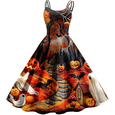 BAXLIMEK Women's Halloween Costume Dress: Spooktacular Sexy Style for BFFs