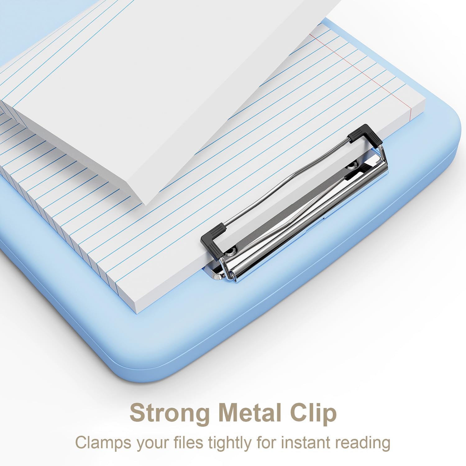 Piasoenc Clipboard with Storage, 8.5x11" Storage Clipboards with Pen Holder and A4 Legal Paper Folder, Heavy Duty Plastic - Image 4