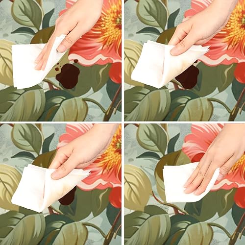 Vista 143 de Cardinal Bird - Mantel redondo ajustable con borde elástico de 36 a 42 pulgadas, mantel redondo elástico, impermeable, lavable, mantel circular