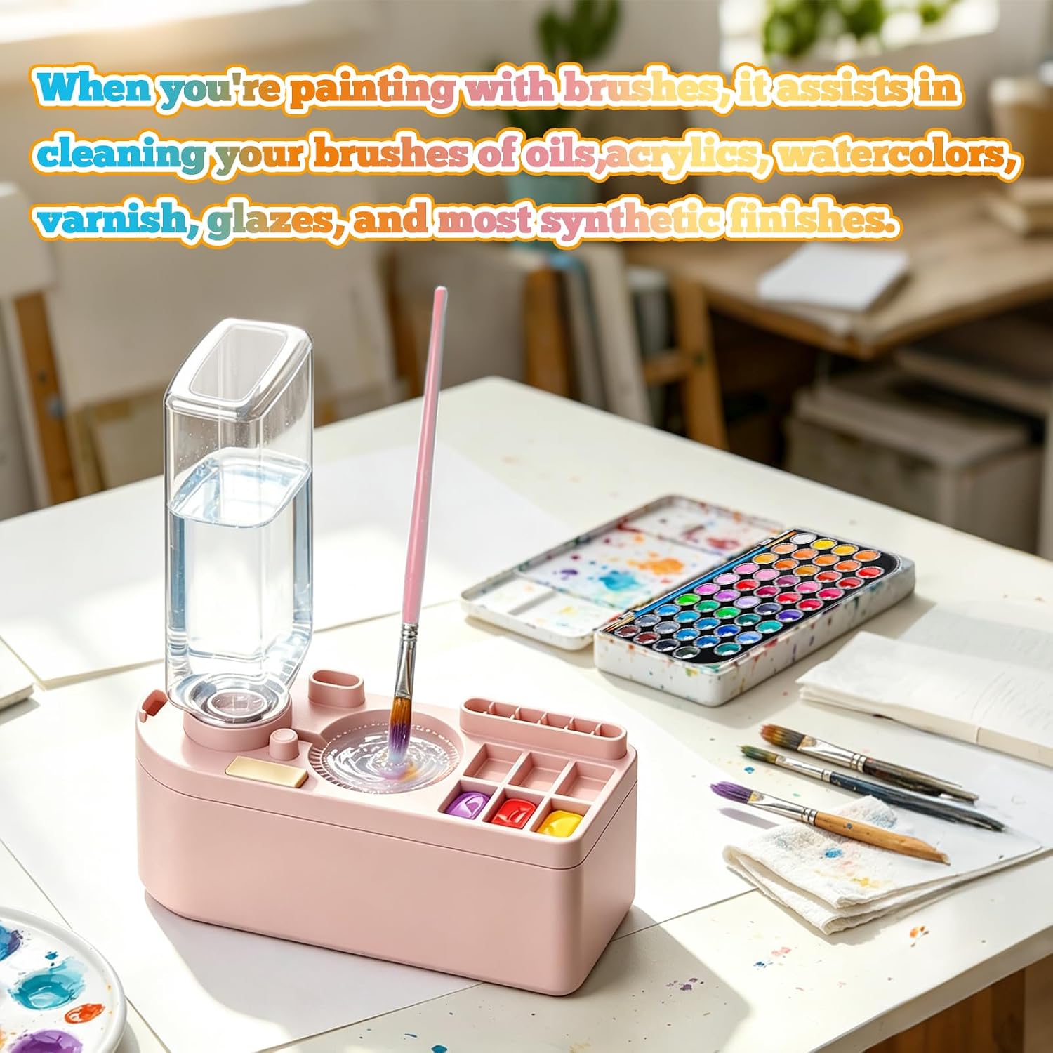 2026 New Paint Rinse Brush Rinser Art Cleaner Washing My Brushes