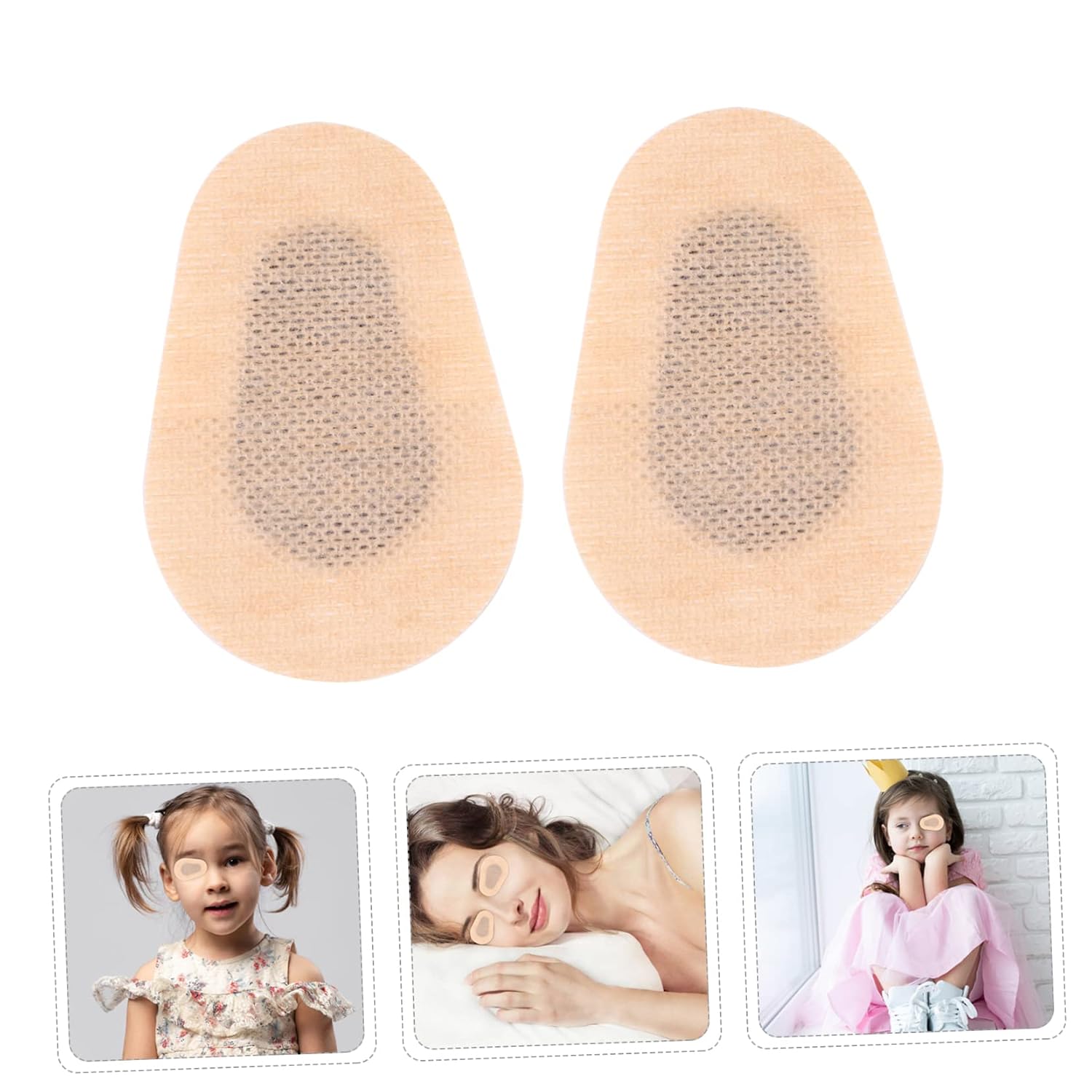 6 Pairs Self Eye Care Stickers of Absorbent Eye Pads for Comprehensive Care Non Stick Strong Water Absorption Safe and Healthy Use Style