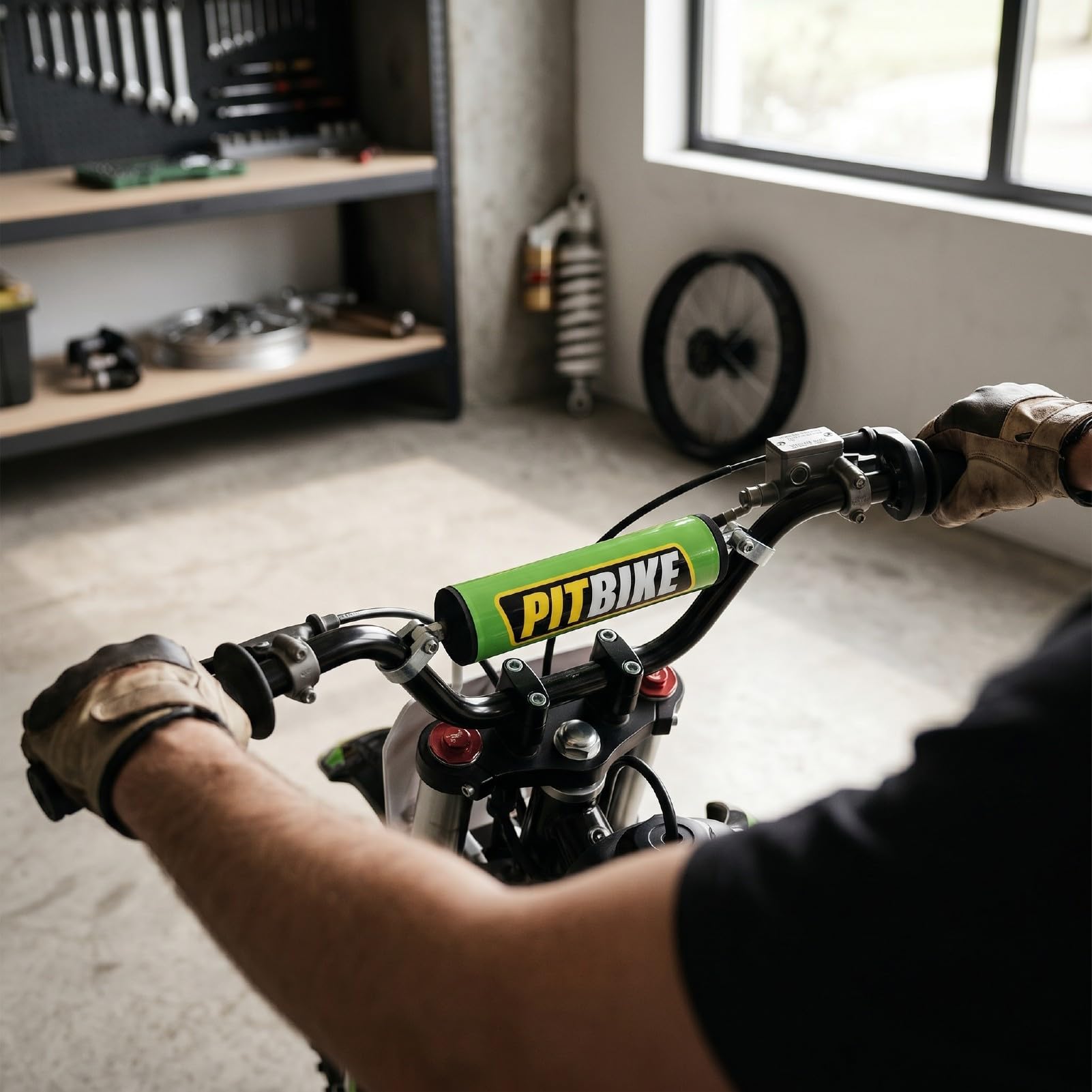 SIXRUN 7 8-calowa Kierownica Motocykla Anodowany Metal Kierownica Motocrossowa 22 Mm z wymienną podkładką dla 01 Elektryczny Rower Terenowy dla Motocyklistów Terenowych Pit Bike ATV
