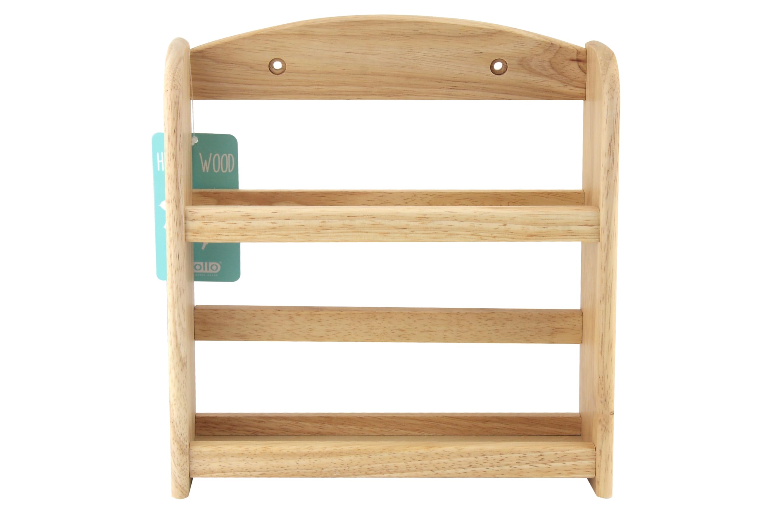 APOLLO 2 Tier Wooden Spice Rack Kitchen Organizer Herb Jar Holder Storage Stand
