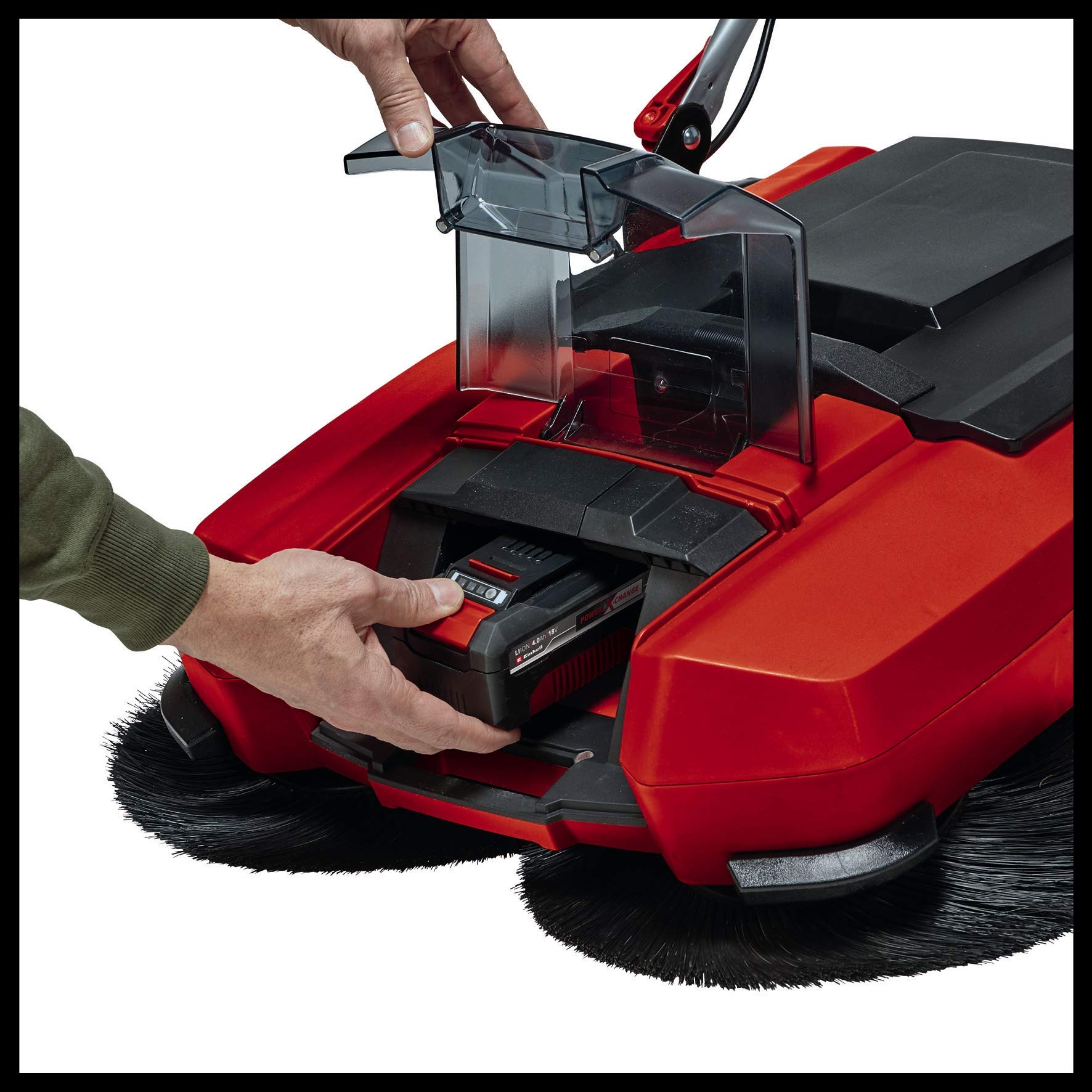 Einhell Te-Sw 18/610 Li-Solo Zamiatarka Akumulatorowa, Czerwony, 1800 m²
