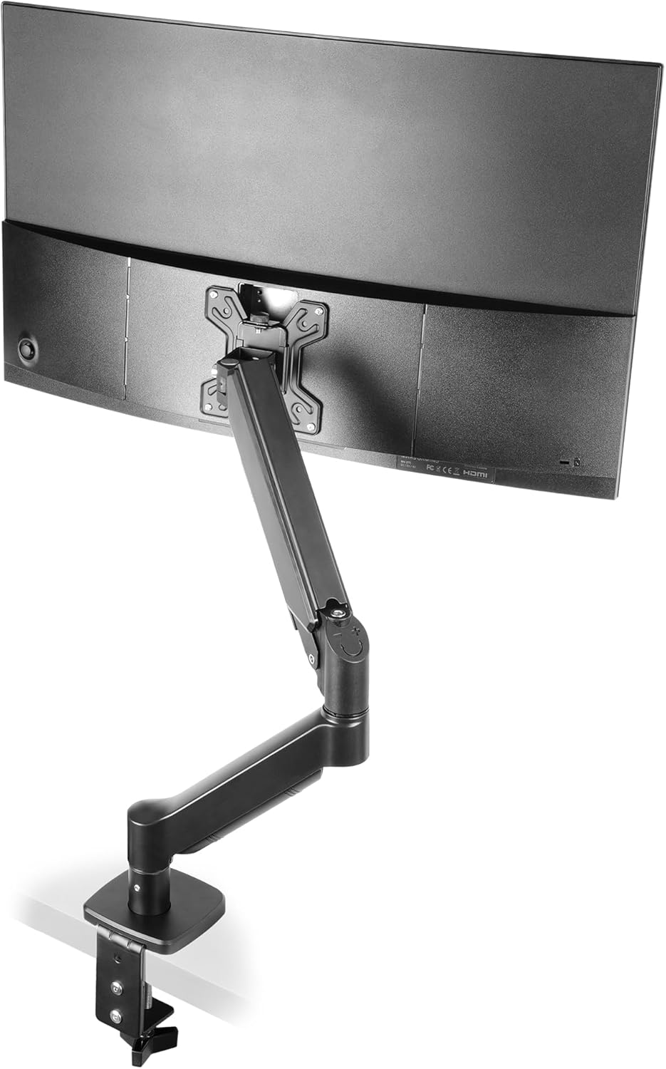 Mars Gaming MARM-PRO1 Monitor Mount with Gas Spring for Screens up to 32 Inches, 360° Articulation and Height Adjustable, Compatible with VESA 75 x 75 and 100 x 100, Black