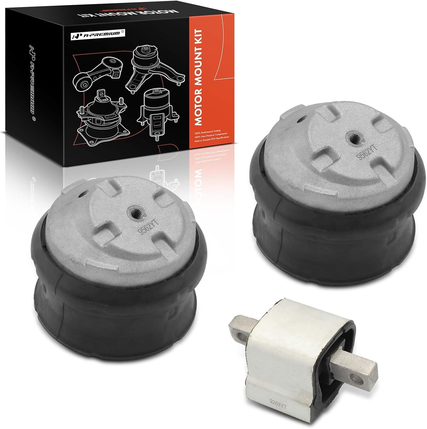 A-Premium 3PCS Engine Motor and Transmission Mount Kit Compatible with Mercedes-Benz C32 AMG, E550, S430, S500, S55 AMG, SL500, CL600, CLK63 AMG, 3.2L 4.3L 5.0L 5.5L 5.8L 6.3L, Automatic Transmission