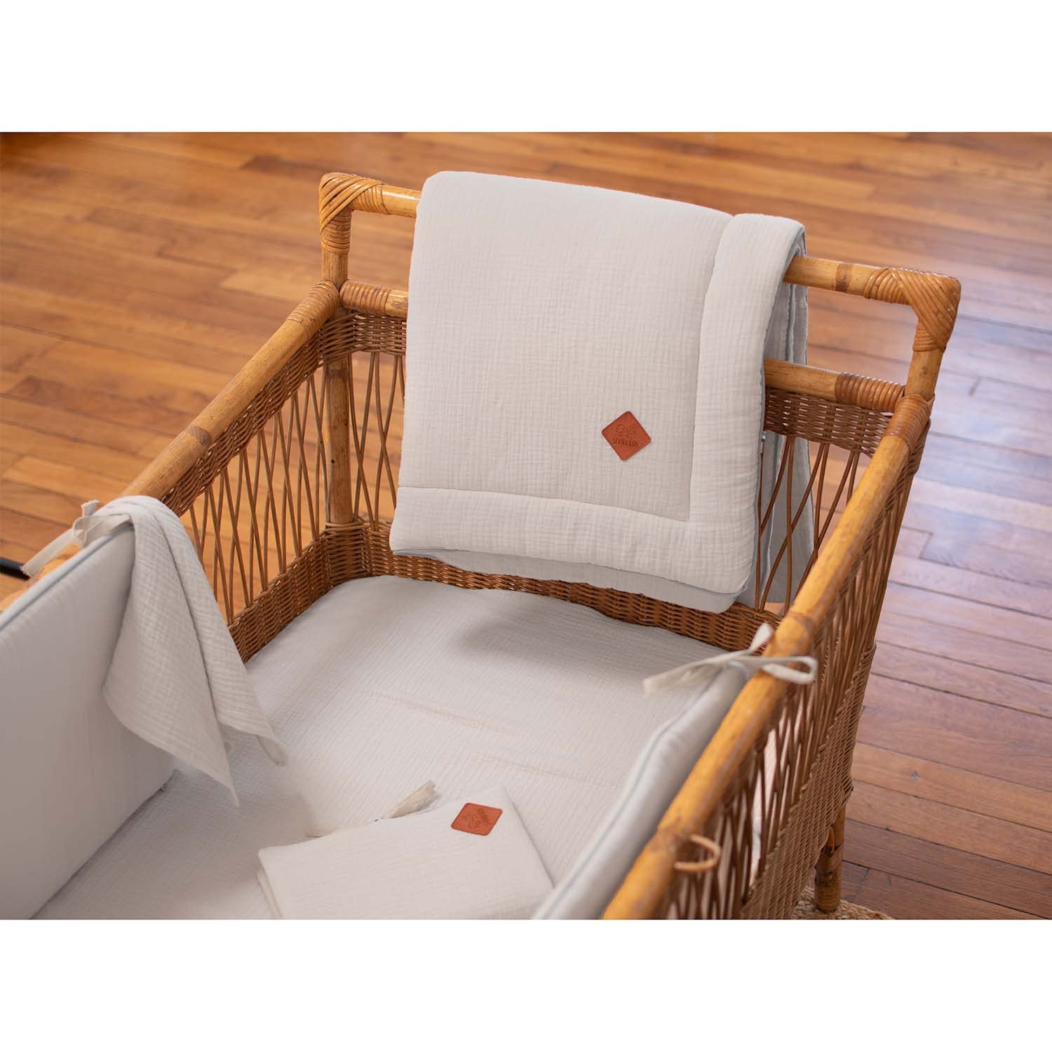 Sevira Kids - Coperta in garza di cotone, Jeanne - 100 x 70 cm Made in France