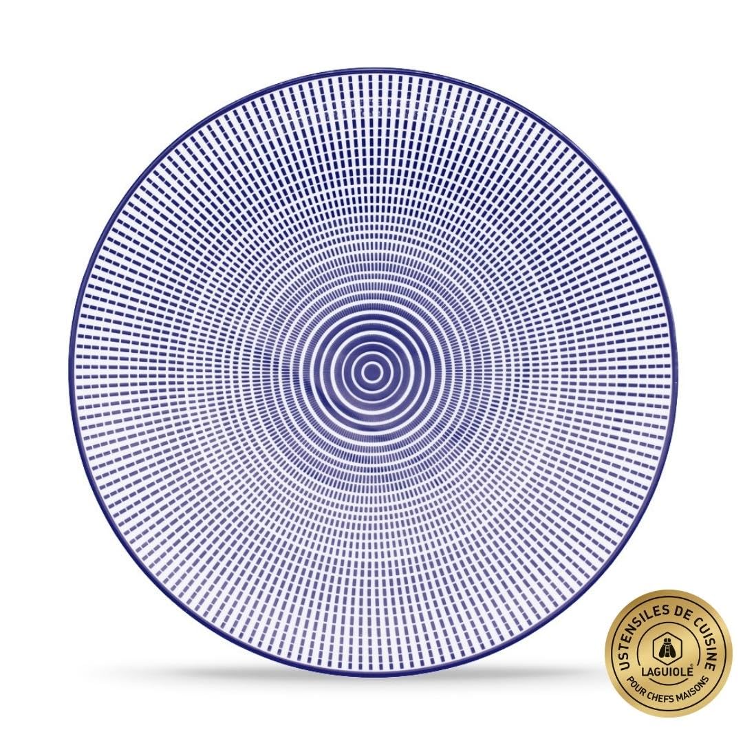 Laguiole - Lote de 18 piezas de porcelana azul Eda