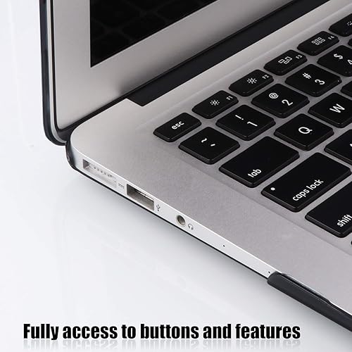 Miniatura 7 de iCasso Compatible con MacBook Air de 13 pulgadas A1466 A1369, versión anterior 2010-2017, carcasa rígida de plástico, cubierta de teclado y