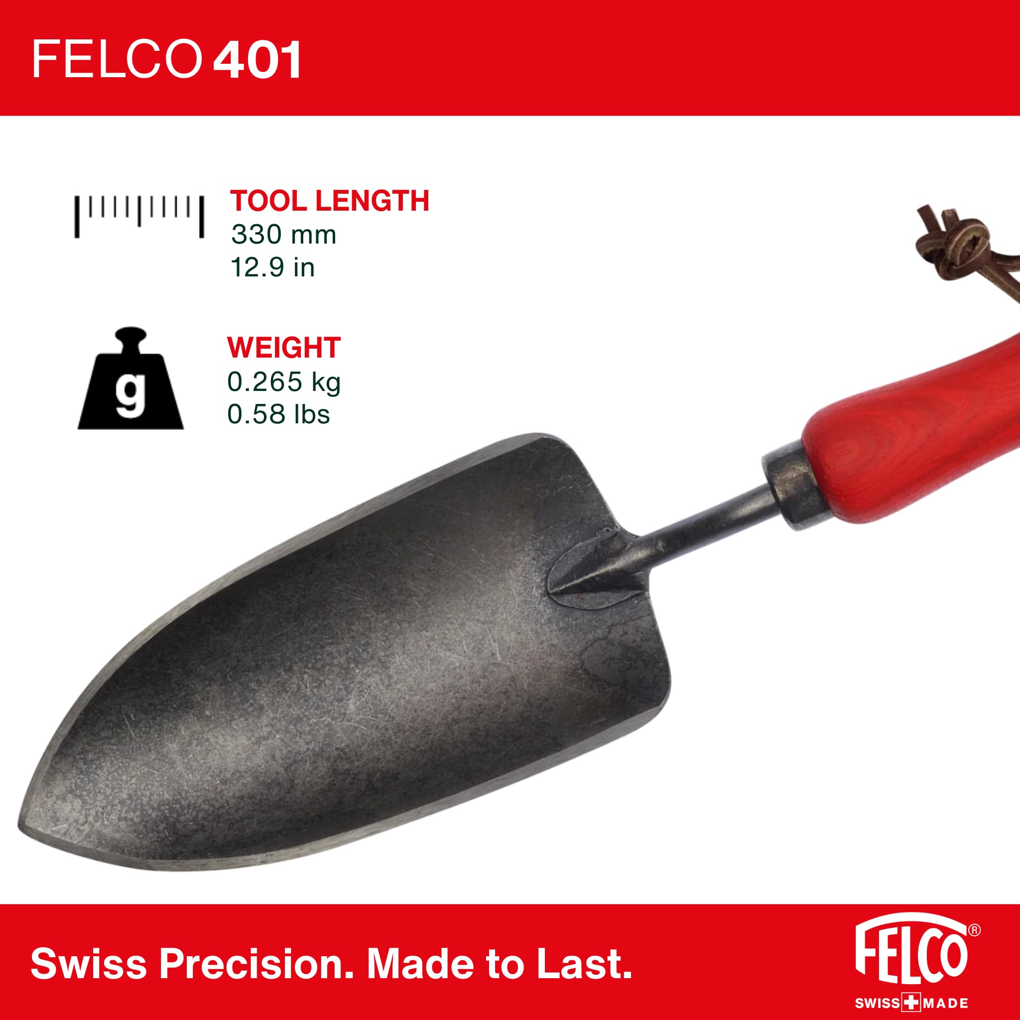FELCO 8 Forbici da Potatura Professionali Bypass 25 mm per Mano Destra con Trapiantatore Manuale FELCO 401