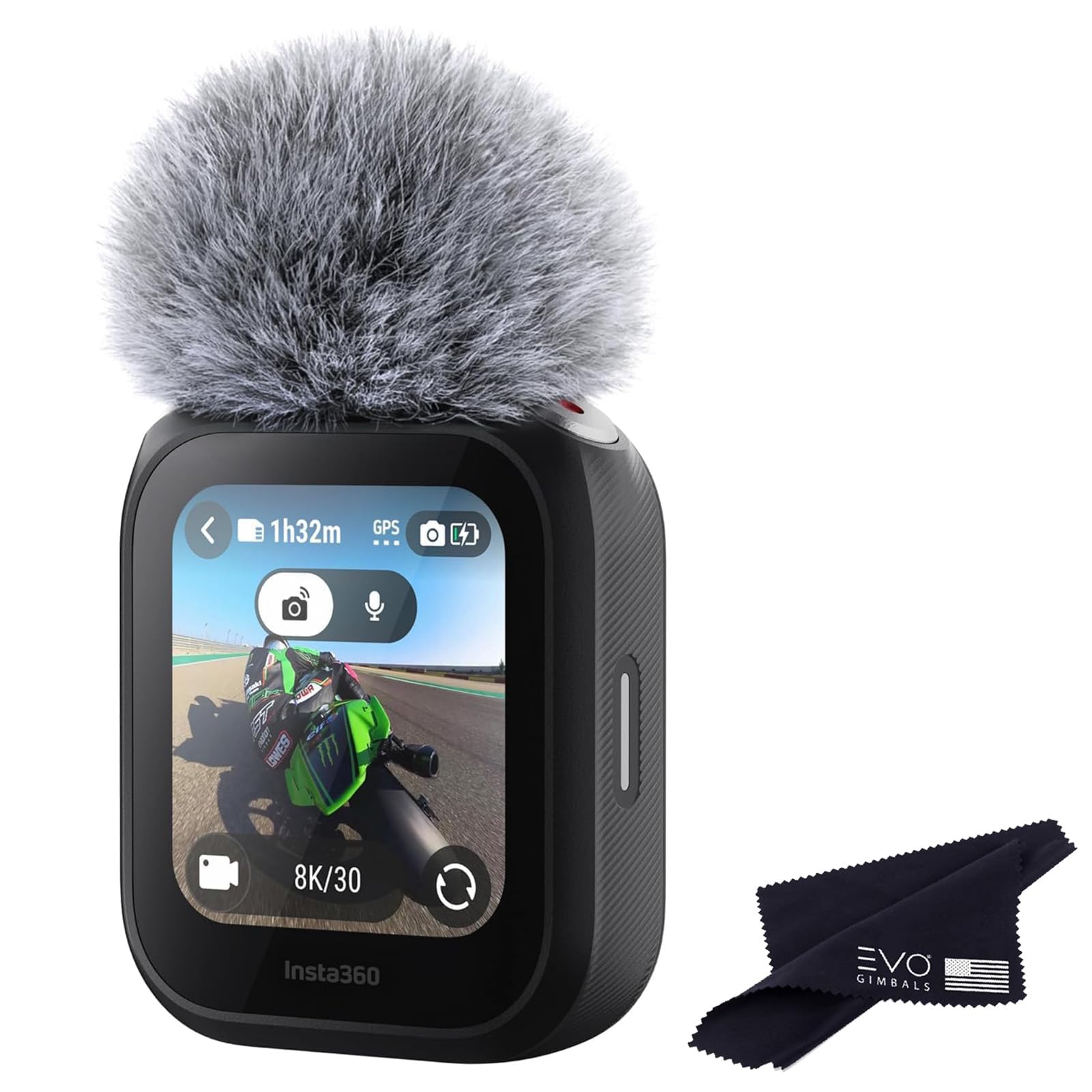 Amazon | Insta360 GPSプレビューリモコン 内蔵マイク付き