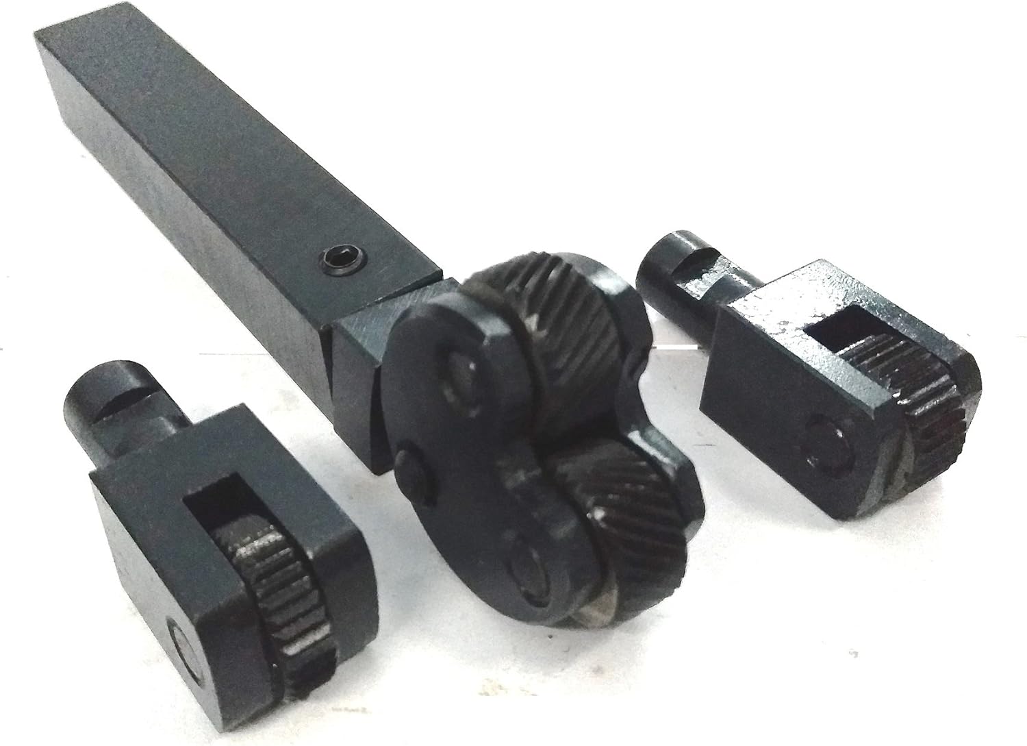 TOOL STEEL INTER-CHANGEABLE HEADS DIAMOND & LINEAR KNURLING TOOL- LATHE ENGINEERING TOOLS (PITCH 1.5 MM)