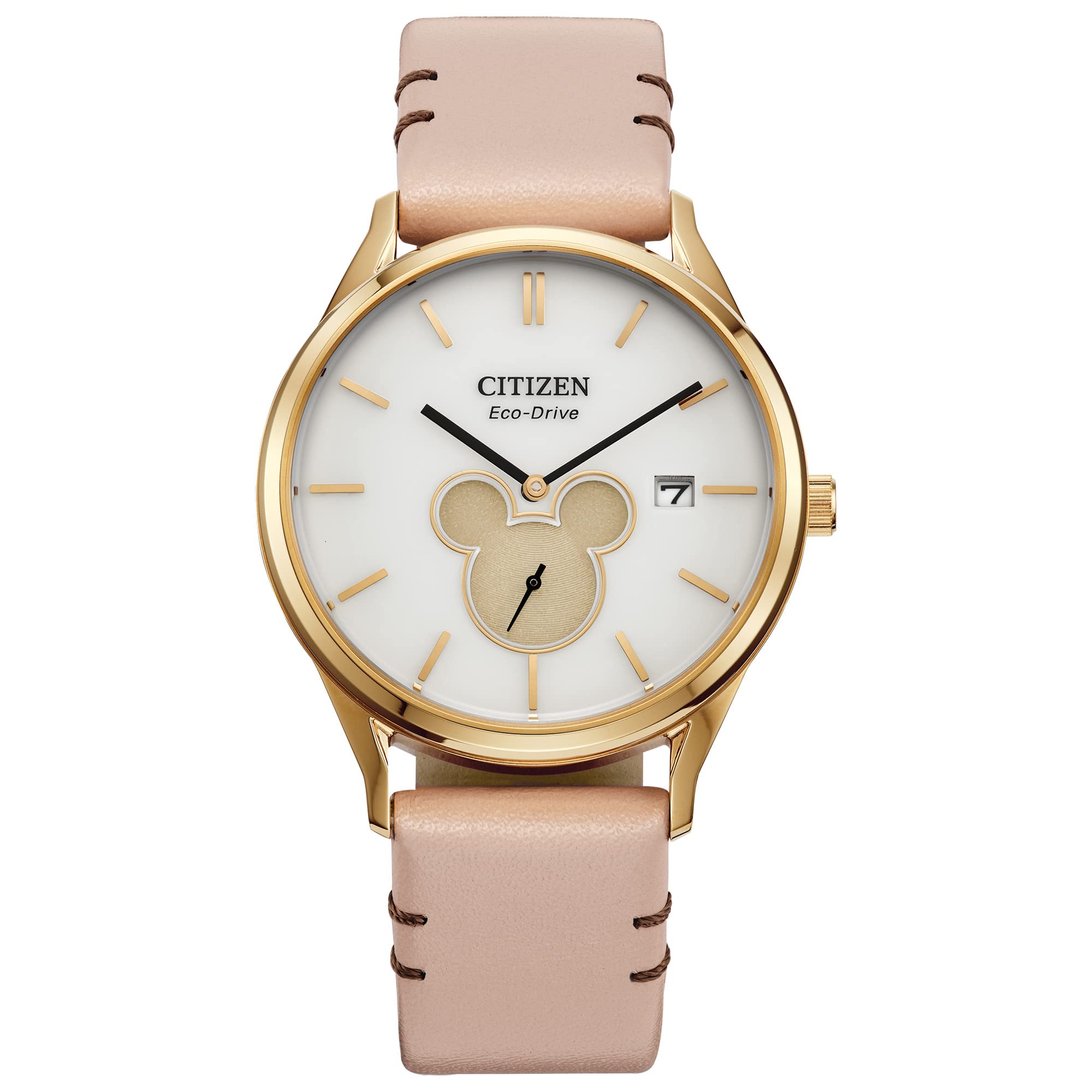 Amazon.co.jp: [Citizen] 腕時計 ミッキーマウス BV1132-08W ベージュ 