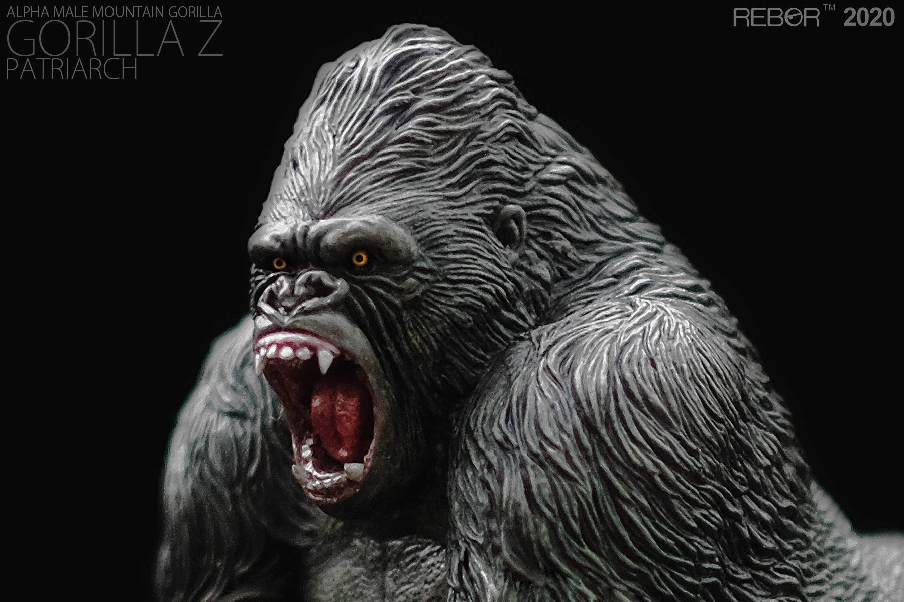 Amazon | Rebor 2020 GORILLA オス ゴリラ 霊長目ヒト科 野生動物