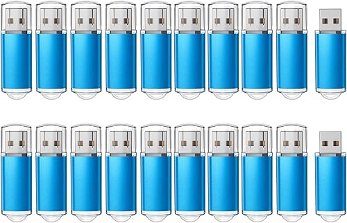 Miniatura 14 de RAOYI Paquete de 10 unidades flash USB de 32 GB USB 2.0 Memory Stick a granel Pulgar Drive Pen Drive Jump Drive-azul Azul 10 piezas,5 unidades de