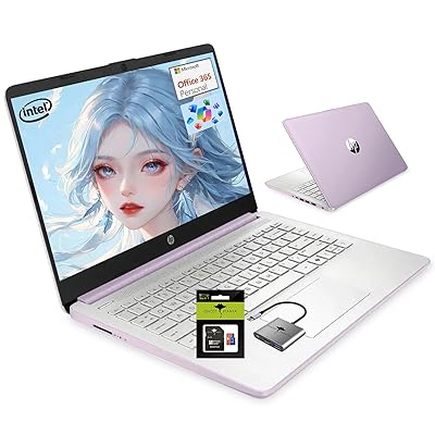 HP Stream 14" HD Laptop for Student & Business, Intel Processor N150, 16GB RAM, Intel Graphics, 288GB Storage(128GB UFS+160GB Docking Station Set),1 Year Office 365, Copilot, Wi-Fi 6, Win 11 S, Pink