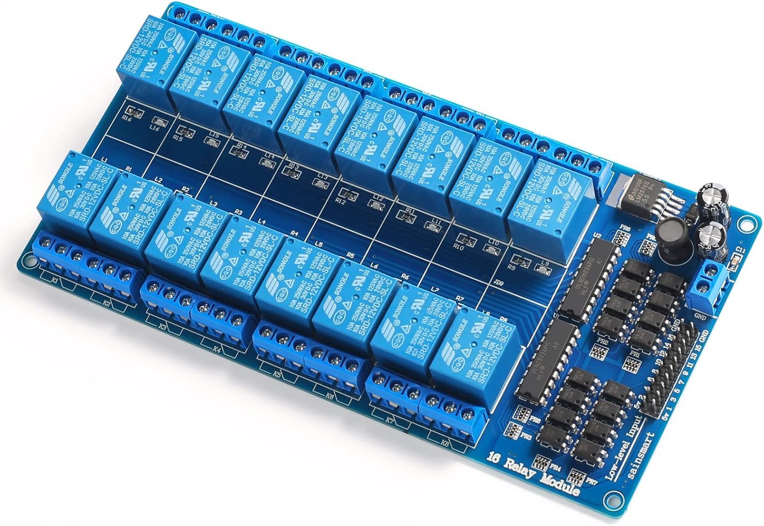 SainSmart 16-Channel Canal 12V Relay Relais Module pour Arduino DSP AVR PIC ARM