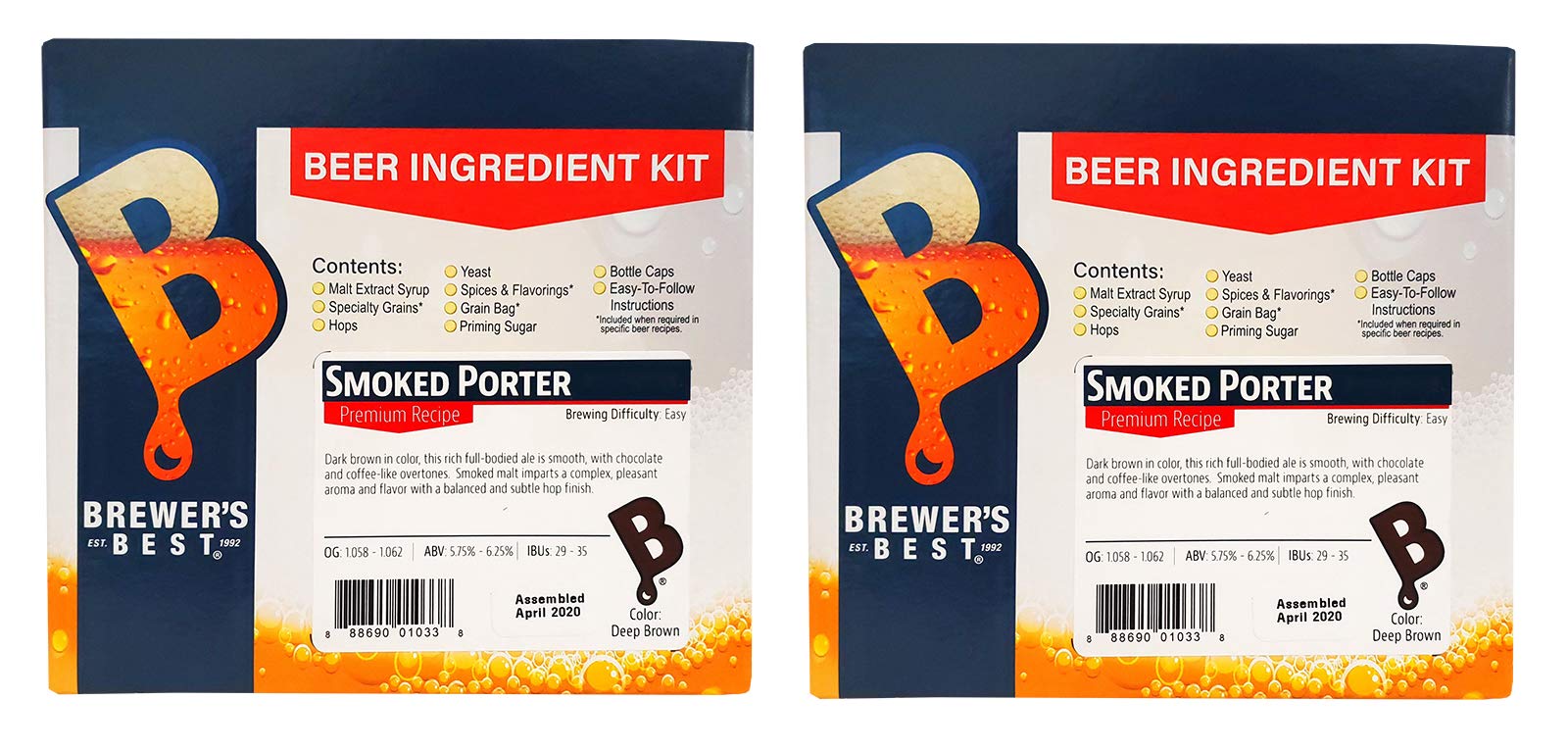 Brewer's Best Smoked Porter Home Brew Beer Ingredient Kit (2 Units)