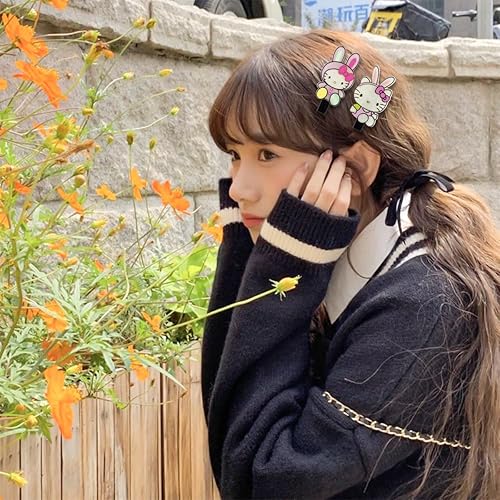 Miniatura 3 de Linda horquilla de dibujos animados 10 piezas Kawaii pinzas para el pelo para niña señoras horquilla conjunto flequillo clip de pelo pato billetes