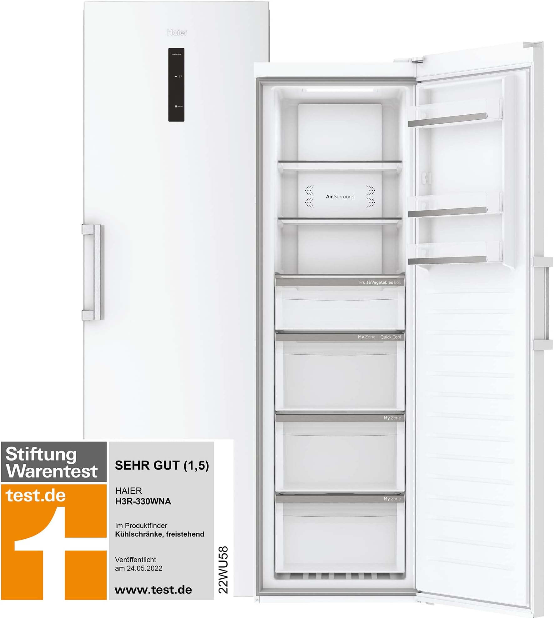 Congelatore Haier Instaswitch No Frost 330 Litri - Classe D, Wi-Fi, Bianco - Foto 10