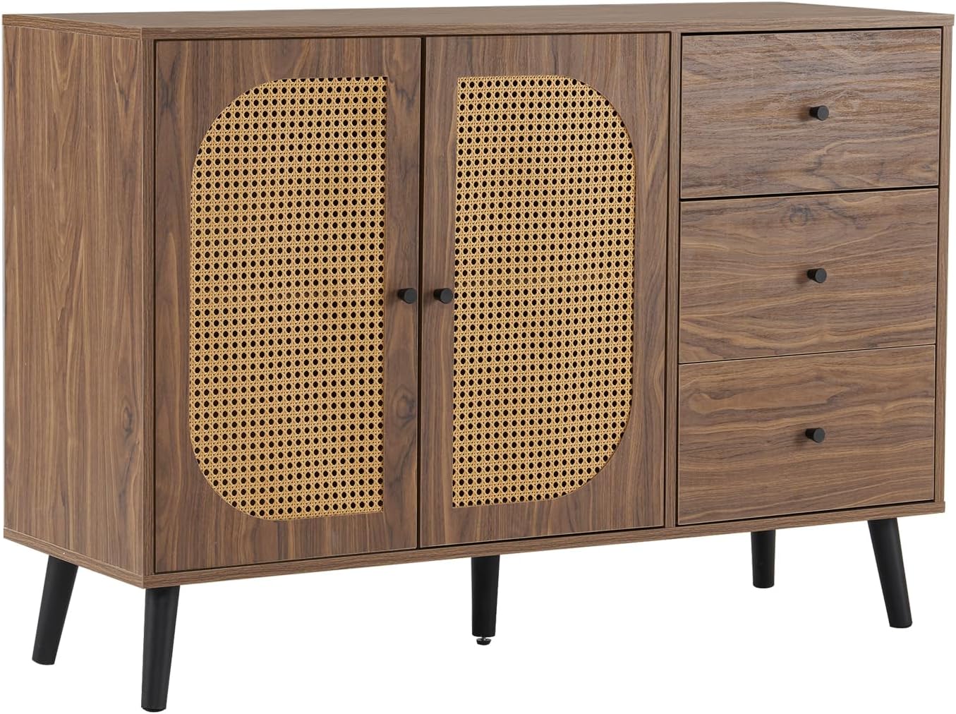 木製ブラウン ライティングビューロ 引き出し4つ付き 木製ブラウン ライティングビューロ 引き出し4つ付き 送料無料