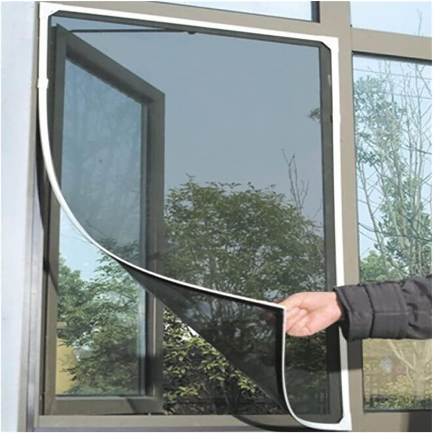 STRMAX Adjustable Window Screen SelfAdhesive Window