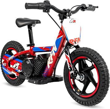 RFN 12" Kids Electric Dirt Bike, 170W Peak Power Electric Balance Bike with 24V 2.6Ah Battery, 12" Off-Road Tires, Lightweight Aluminum Frame, Ages 3-6