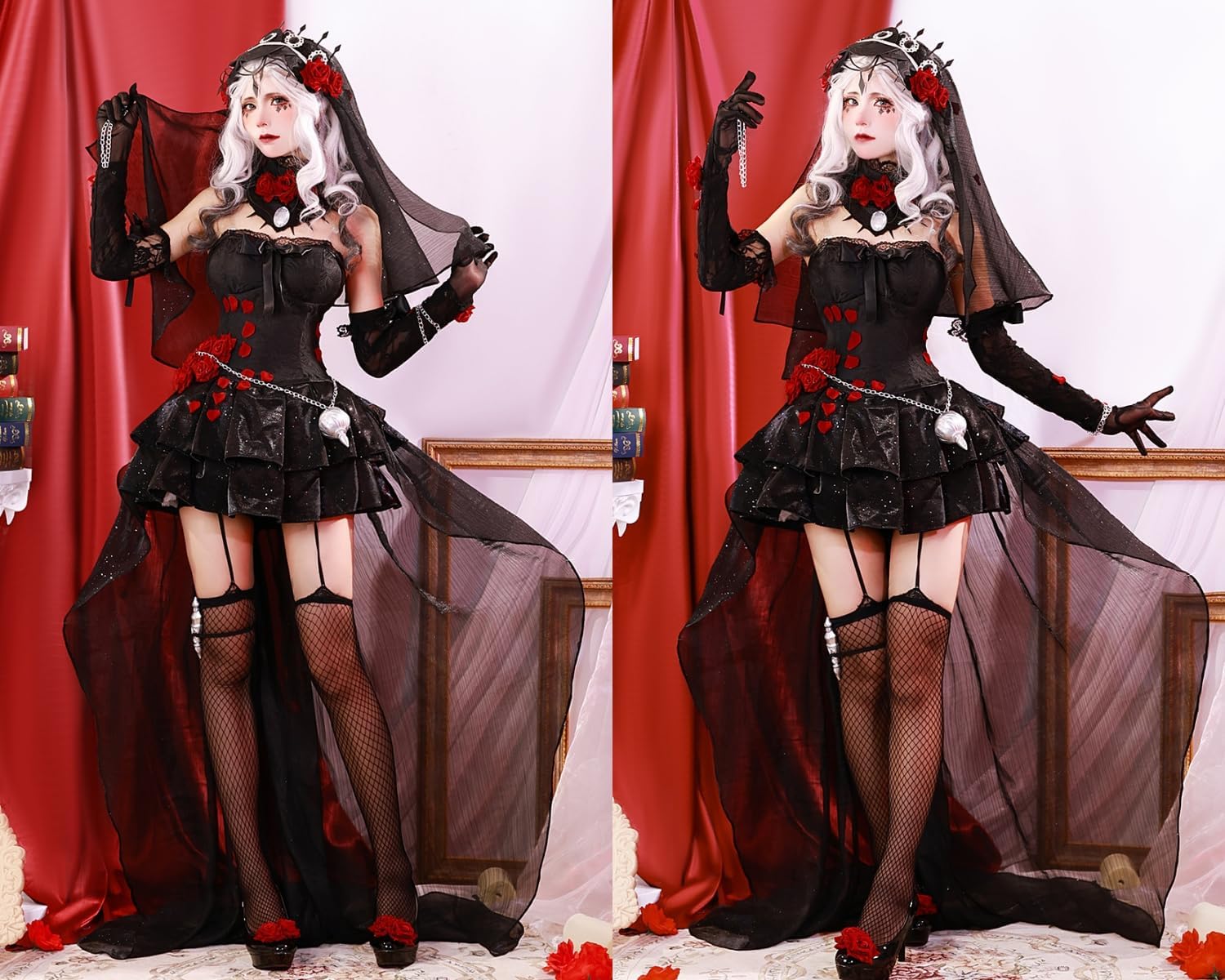 Psychologist Patient Cosplay Costume Deluxe Ada Mesmer Outfit Emil Uniform Full Set for Halloween