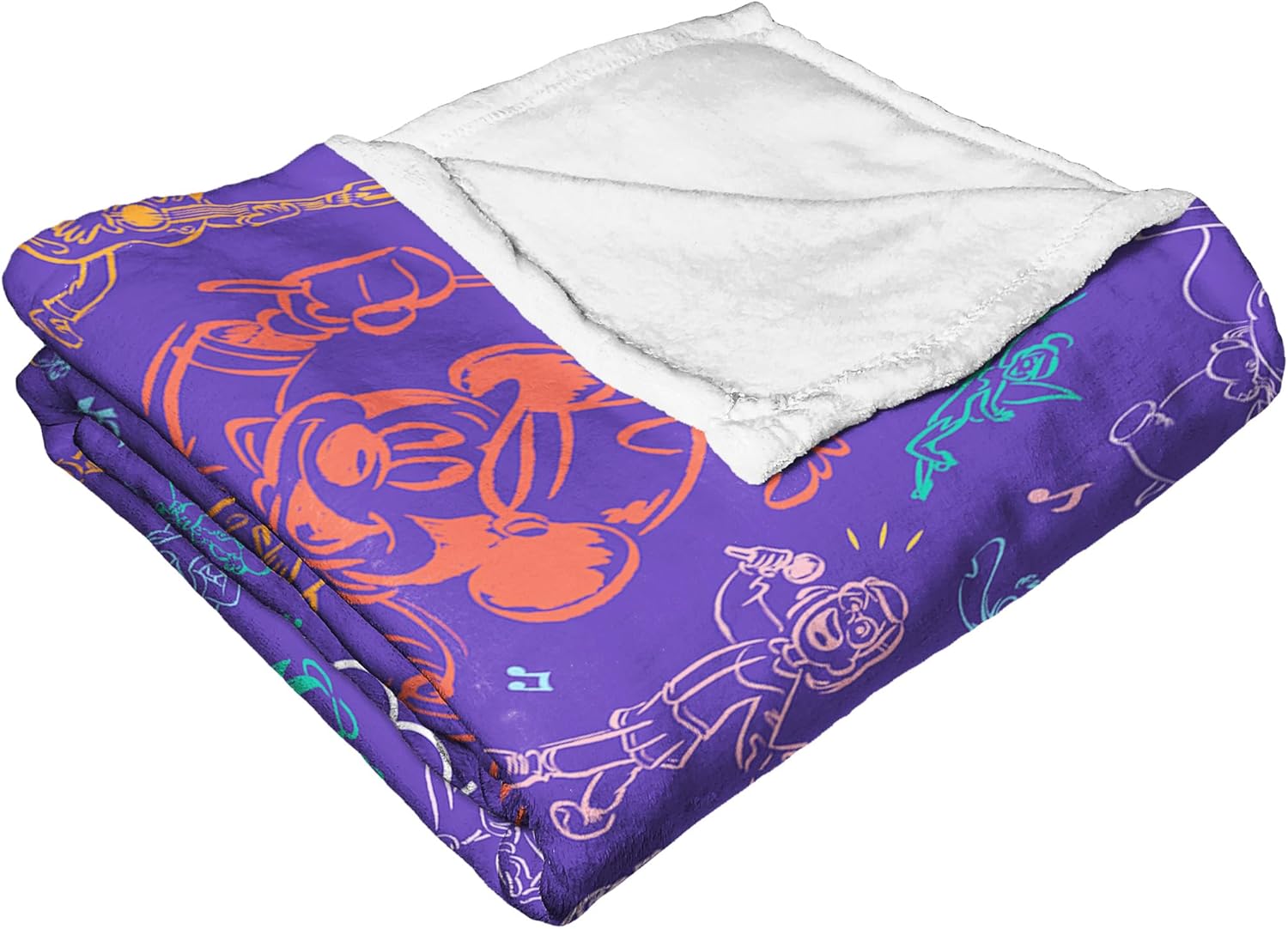 Northwest Disney 100 Silk Touch Throw Blanket, 50" x 60", Make Mine Music - Image 3