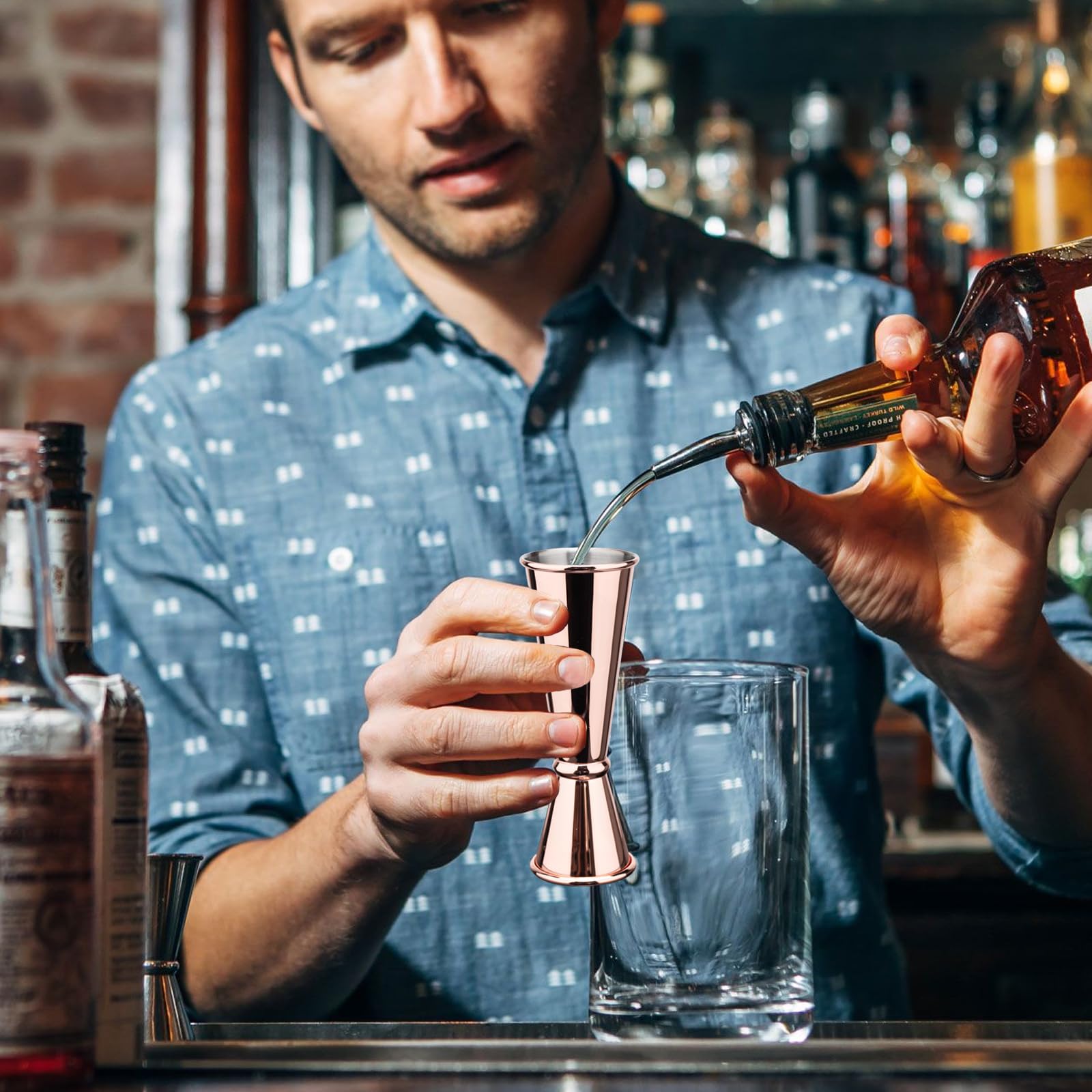 Jigger for Bartending, Cocktail Jigger 2 oz 1 oz — Amazon image 7