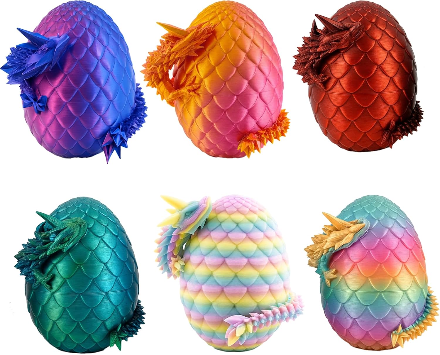 Twisty Fidget Egg, 3D Printed Slippery Egg Fidget, Easter Egg Stuffers for Teens Kids, Easter Basket Stuffers Essentials, 3D Printed Spiral Fidget Toy, Easter Egg Fillers,Easter Egg Hunt Supplies