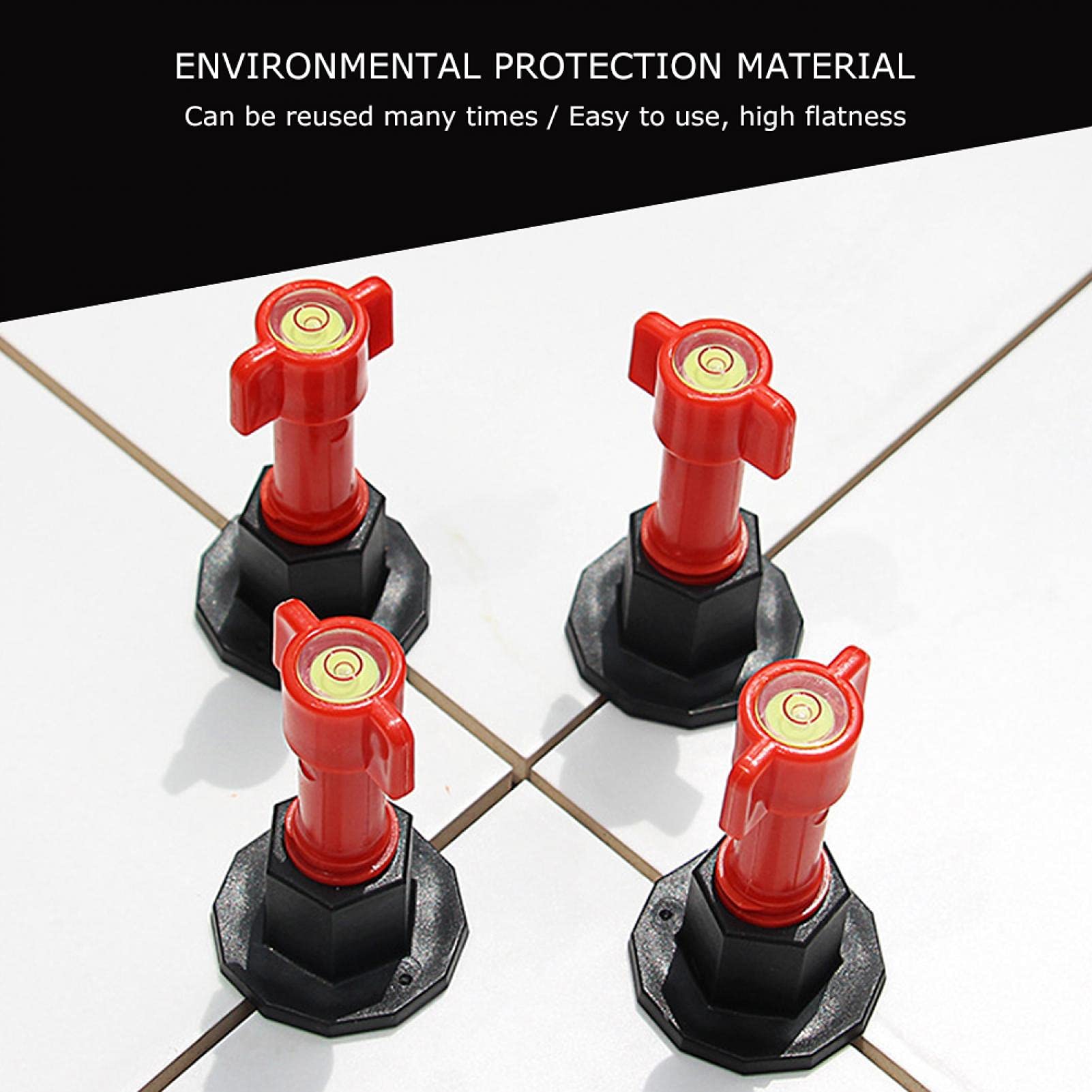 Strumento di livellamento per Piastrelle, Kit di Sistema di livellamento per Piastrelle in Ceramica Strumenti di Posizionamento livellatore per Piastrelle a Pavimento Forniture per l'edilizia